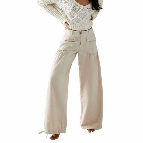 Free People Pants - We The Free | Free People Lotus Jeans Almond Milk 28 NWT